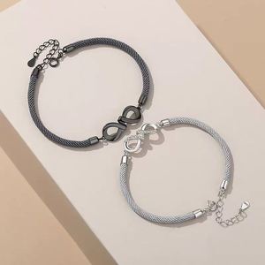 Juego de 2 Pulseras para Pareja, Hombre y Mujer, Amor Infinito, 8 Diseños, Pulsera para Pareja, Regalos de Joyería para el Día de San Valentín - Product Image 3