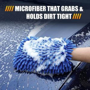Éponge de lavage auto en chenille premium à séchage rapide, sans rayures, absorbante, en microfibre, pour le nettoyage des voitures - Product Image 3