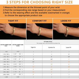 KRKC&CO <b>Mens</b> Cuban Link Bracelet 12mm 18k Gold Plated Thick Durable Hip Hop Jewelry - Product Image 5