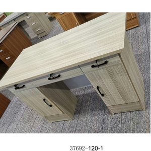 Escritorio de Oficina Moderno con Gabinete de Almacenamiento de Madera, Diseño Contemporáneo para Oficina en Casa, Independiente 37692-120-1 - Product Image 2