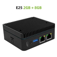 Radxa E25 Mini Gateway mit Dual 2.5G Ethernet-Anschlüssen, Verbessertes Board, Metallgehäuse zur Wärmeableitung