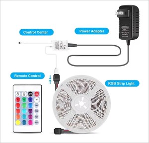 Hot bán 5M 16.4ft SMD 2835 LED Strip ánh sáng RGB 24key IR điều khiển từ xa Adapter New bộ hoàn chỉnh/Set SMD 5050 LED Strip ánh sáng - Product Image 2
