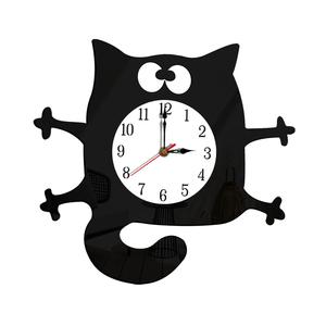 Design moderno orologio da parete a singolo volto cartone animato stile Art Deco a batteria per ufficio e camera da letto a scopo decorativo - Product Image 5