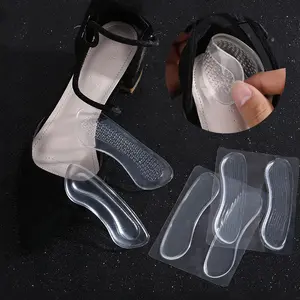 Silicone High Heels Heel Protectors Stickers Women Shoes Heel Cushion Foot Care Non Slip Shoe Pads for Adjustable Size Insoles