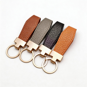 Nouveau <span class=keywords><strong>porte</strong></span>-<span class=keywords><strong>clés</strong></span> en métal en cuir de voiture avec LOGO personnalisable <span class=keywords><strong>porte</strong></span>-<span class=keywords><strong>clés</strong></span> en alliage de zinc pour accessoire pendentif cadeau promotionnel - Product Image 1