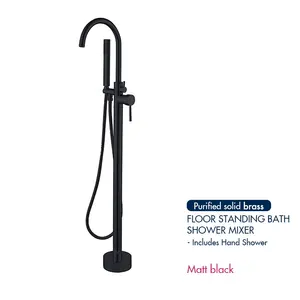 Nuovo produttore di design fornitore Free Standing vasca riempitivo vasca da bagno miscelatore doccia