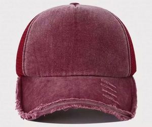 Wholesale Custom Distressed Baseball Cap Vintage Washed Cotton Trucker <b>Hat</b> <b>for</b> Men Women 3D Embroidery Summer Outdoor Applicable - Product Image 4