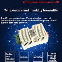 Transmetteur industriel de température et d'humidité Yunifai RS485, capteur Modbus RTU, précision 0,5°C, montage sur rail DIN, 5-30V, environnemental