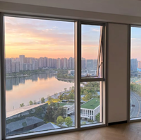 Ventana Panorámica Combinada BOCHARM - Ventana Grande Fija y Abatible Integrada de Aluminio para una Zona de Estar con Vistas Panorámicas