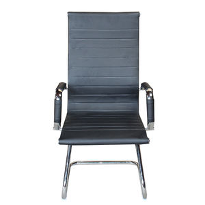 Ghế văn phòng da đen lưng thấp chân sắt hình cung giá rẻ mới năm 2026 2023 - Product Image 2