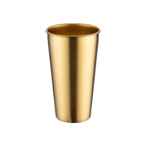 304 Stainless Steel Water <b>Cup</b> Single Layer Rolled Edge Beer Mug Camping Outdoor <b>Cold</b> Drink Coffee <b>Cup</b> - Product Image 2