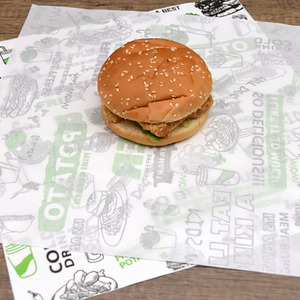 Không Thấm Mỡ Tái Sử Dụng Giấy Sáp Biểu Tượng Tùy Chỉnh Nhà Hàng Bánh Sandwich Bánh Hamburger Thực Phẩm Giấy Gói Giấy Sáp Giấy - Product Image 2