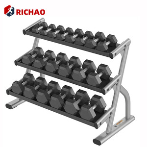 Cao su quả tạ đặt 5lb <span class=keywords><strong>10LB</strong></span> 20lb 50lb 60lb 80lb 100LB 5kg 10kg 20kg 25kg 30kg 40kg quả tạ HEX quả tạ 50kg - Product Image 1
