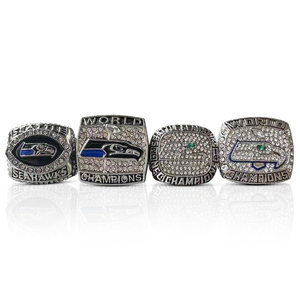 Anillo de Campeonato de los Seattle Seahawks de la <span class=keywords><strong>NFL</strong></span> 2005-2014, Joyería Deportiva de Fútbol Americano, Regalo Conmemorativo, Venta al Por Mayor - Product Image 2