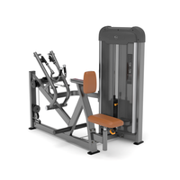 Máquina de Remo con Asiento de Acero, Equipo de Entrenamiento de Fuerza con Pila de Pesas de 96 kg para Ejercicios de Hombros y Brazos
