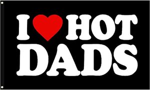 Bandiera <span class=keywords><strong>I</strong></span> Hot Moms 3x5 FT in 100% Poliestere con Chiusura in Ottone, Resistente e Inalterabile, Bandiera Personalizzata, Regalo per la Festa della Mamma - Product Image 3