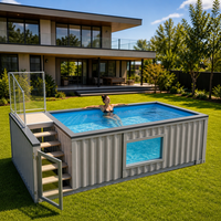Piscines en fibre de verre sur mesure, piscines en conteneurs maritimes autonomes, piscines extérieures, grandes piscines en conteneurs de 20 pieds et 40 pieds