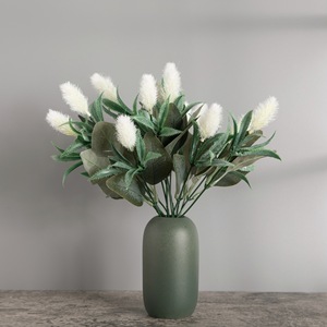CallaFloral Ramo de Cola de Conejo, Flor Artificial Blanca de Plástico, Decoración para Bodas, Estilo Escénico - Product Image 2