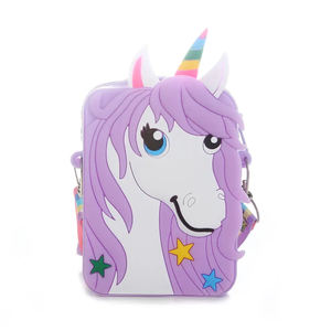 Mini Unicornio <span class=keywords><strong>Pop</strong></span>-<span class=keywords><strong>It</strong></span>, Juguete de Silicona para Apretar, Monedero, Antiestrés, Bolso de Burbujas, Bolso Bandolera con Cremallera para Niñas - Product Image 5