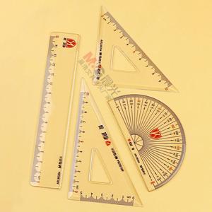 Juego de Reglas de Cuatro Piezas Chenguang, Herramientas Matemáticas de Plástico Transparente, Regla de Medición para Estudiantes ARL96264 - Product Image 2