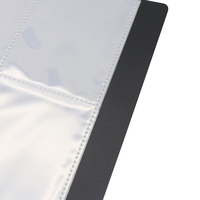 PP couverture noire classeur de cartes à photo personnalisé 9 pochettes de livret d'images de cartes à collectionner