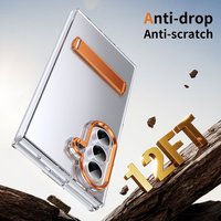 Funda Transparente HD de Lujo para Teléfono Samsung Galaxy Z Fold 8 7 Fold 8 Ultra 6 5 4 3 con Protector de Pantalla y Protector de Vidrio