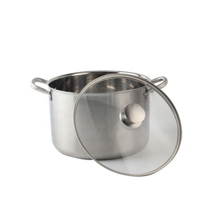 Venta caliente cocina cocinar ollas de sopa grandes de acero inoxidable grandes utensilios de cocina sartenes juegos con tapa - Product Image 1