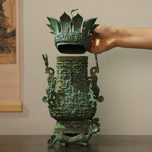 職人技に基づく博物館のブロンズ工芸品、豪華な中国風のアンティークを模倣した家の装飾、手作り鋳造技術 - Product Image 4