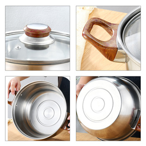 New 12 Piece thép không gỉ nồi thép không gỉ <span class=keywords><strong>Set</strong></span> với xử lý Ấm đun nước kết hợp đồ nấu nướng - Product Image 6