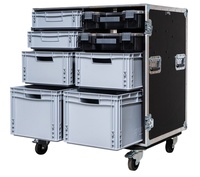 Tiroirs Euro personnalisés Conteneur de stockage Outil Flight Road Case
