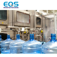 Línea de Producción Automática para Llenado de Botellas de Agua de 5 Galones, Máquina Completa para Lavado, Llenado y Tapado de Botellas de Agua Mineral de 3 Galones y 19 Litros