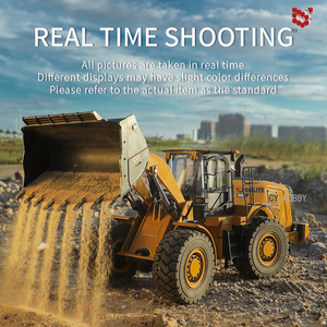 Modèle de bulldozer hydraulique télécommandé <span class=keywords><strong>KABOLITE</strong></span> <span class=keywords><strong>K966</strong></span> - Construction métallique, portée de 60 m, prêt à l'emploi, échelle 1:18 pour les amateurs de modélisme - Product Image 6