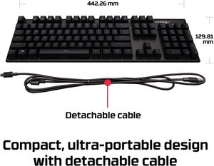 100% Original Wholesale Price in Stock HyperX Kingston Alloy FPS RGB Mechanical Gaming Wired Keyboard (Full Size) - Product Image 6