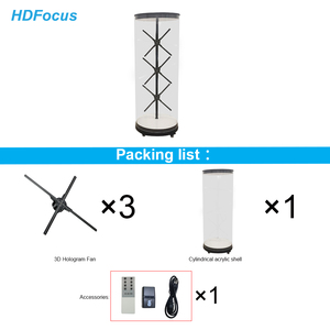 Bước vào tương lai với <span class=keywords><strong>3D</strong></span> Hologram Fan nối hình trụ tủ sáng tạo con người giải pháp thiết bị - Product Image 3