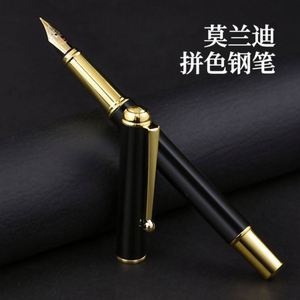 Stylo en métal noir classique de luxe, best-seller, avec logo personnalisé - Product Image 4