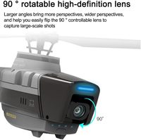 Dwi Dowellin C128 2.4G 4CH RC Hélicoptère Électrique 1080P Caméra Noir Hornet Avion Militaire Aérien Flux Optique Plastique