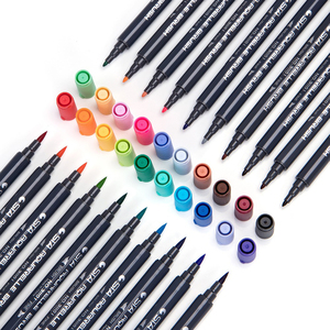 Juego de pinceles de arte marcador de 80 colores de contorno personalizado de exportación STA, bolígrafos de doble punta de fieltro, bolígrafos de pintura acrílica Premium para lienzo Stone Rock - Product Image 2