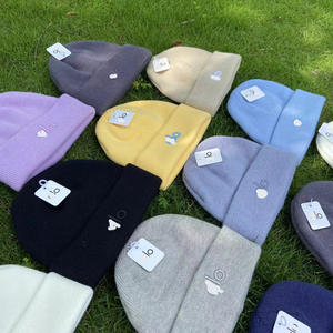 批发秋冬时尚百搭字母提花针织氨纶/棉帽子欧式休闲保暖防寒男款 - Product Image 3