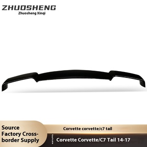 สปอยเลอร์หลังทรงสปอร์ตแบบดัดแปลงสำหรับ C7 ลายคาร์บอน ป้องกันลมด้านหน้า วัสดุ ABS สีดำ แบบชั้นเดียว รุ่น ZSXQ010 สำหรับรถยนต์แบบชั้นเดียว - Product Image 2
