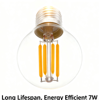Ampoule à filament LED en verre de haute qualité, durable, prix de gros du fournisseur chinois, dimmable, économie d'énergie, usage bureautique