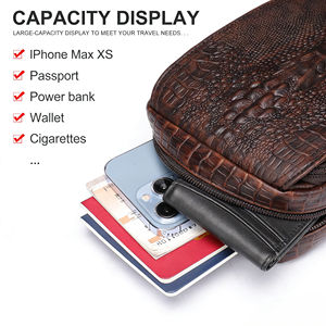 Sac bandoulière de luxe pour homme avec décoration lettre, style décontracté et professionnel - Product Image 5