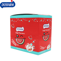 DOSFARM Menthes sans sucre personnalisées à la vitamine C et à la pastèque, 16g, adaptées aux rayons de supermarché, emballage en sachet de bonbons, goût innovant