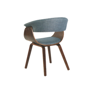 モダンデザイン曲げ木チェア 高級ファブリック ヨーロッパ風 シングル クラシック 快適 レストラン用曲げ木ダイニングチェア アーム付き - Product Image 3