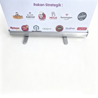 Espositore Roll-Up Personalizzato in Lega di Alluminio, Stand Promozionale Retrattile per Inaugurazioni Aziendali