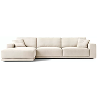 Canapé modulaire en tissu au design minimaliste italien, ensemble de canapés sectionnels, taille personnalisable, coussin en éponge doux et moelleux pour hôtel
