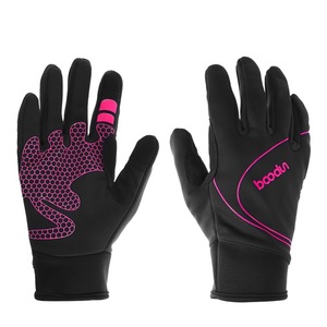 Baoon Winter <b>Touchscreen</b> <b>Gloves</b> Black Pink Cycling Anti-slip Unisex Outdoor Functional <b>Gloves</b> - Product Image 1