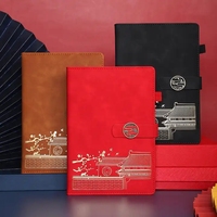 Carnet personnalisé en PVC A5 de style chinois rétro avec 100 feuilles, reliure spirale, couverture en tissu, cadeau