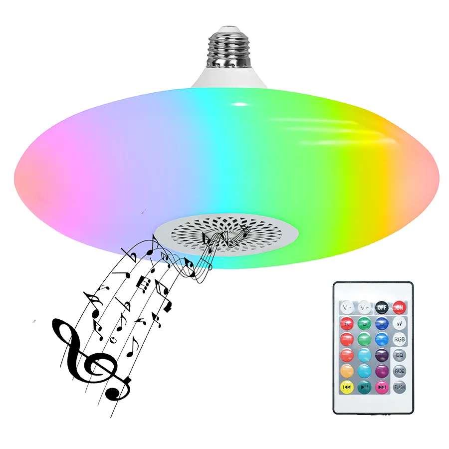 Hot selling 2 in 1 home ambient music lamp LED ceiling light factory intelligent RGB multifunctional BT MP3 player light