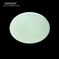 Lampu langit-langit Led bulat Nordik, lampu ruang tamu kamar tidur permukaan Modern pintar