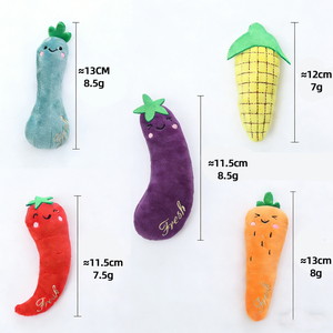 Toptan Evcil Hayvan Malzemeleri Kedi Oyuncakları Yeni Kedi Nanesi Sebze Şeklinde Küçük Peluş Serisi Evcil Hayvanlar İçin Peluş Oyuncak Dolgulu Kedi Peluş Oyuncak - Product Image 3